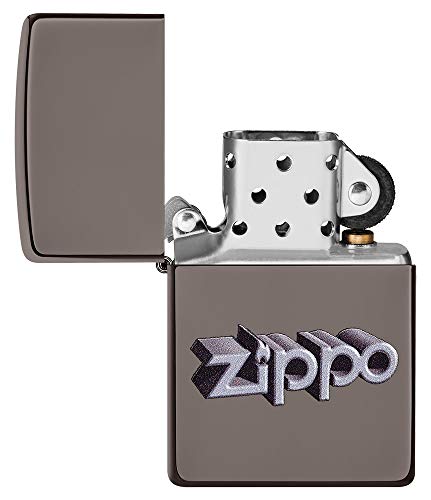Encendedor Zippo Black Ice Logo 3D miniatura 4