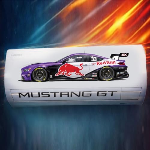 Image of Art Smart Mustang GT Racing Car Air Conditioner Sticker, High Quality Vinyl, HD Gloss Finish, 24 Inches, for Indoor (Purple)