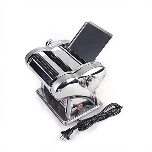 Xuthusman 135W Commercial Electric Dough Roller Sheeter Noodle Pasta Maker Machine Press Noodles Producing Stainless 4Mm 110V W/2Blades 6-Speed Adjustable #TOP1