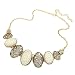 Trapezoid Crystal Explosion models exaggeration fashion retro false collar necklace