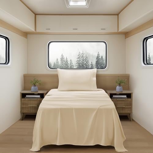 Camping Sheets Twin Size - Outdoor Air Mattress Sheet Set...