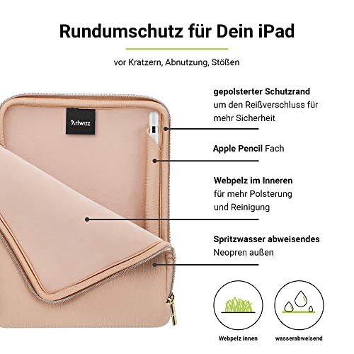Funda iPad 10,2 acolchada para evitar arañazos y proteger contra golpes leves 2