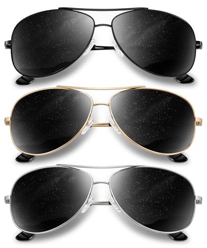 Image of KALIYADI Polarized Aviator-Sunglasses-for-Men Women Mens-Sunglasses: Lightweight Polit Sun Glasses Upgraded UV400 for Driving