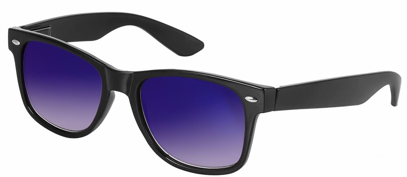 Mass Vision 3 Pair of Unisex Reading Sunglasses - Full Frame Sun Readers (non bifocal) (Black/Open Road Blue, 2.25, multiplier_x)