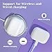 Compatible for AirPods Pro 1st 2nd Gen Wireless Charging Case, Type C Charging Case for AirPod Pro 2 Charging Case with Blue Tooth Pairing Sync Button