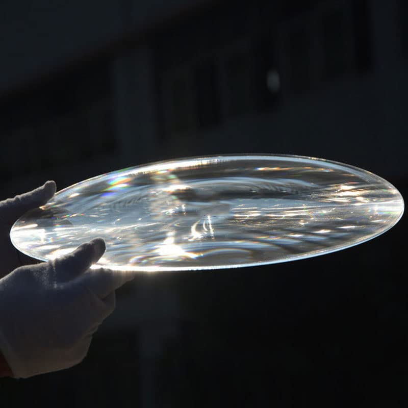 Générique Akatsukiqi Lentille de Fresnel 350mm Grande Longueur focale Optique PMMA 185mm 450MM 900mm concentrateur Solaire Grande loupe en Plastique 1pc (Diameter : 350mm, Focal Length : 185mm)