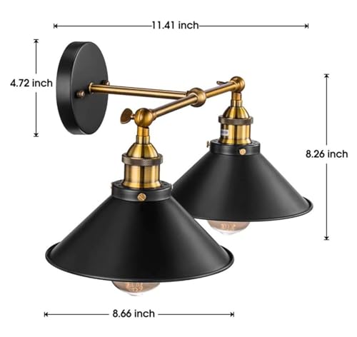 Lámpara de pared con enchufe e interruptor para iluminar el pasillo 3