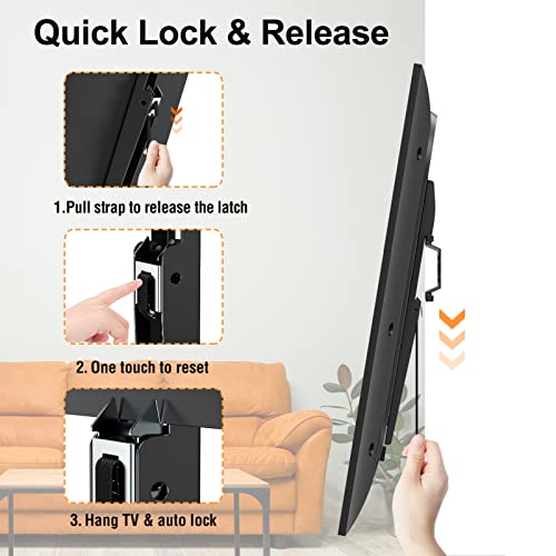 Elived Fixed Tv Wall Mount Bracket, Low Profile Tv Mount For Most 26-55 Inch Led, Lcd And Plasma Flat Screen Tvs, Ultra Slim Tv Bracket, Max Vesa 400X400Mm, 99 Lbs. Fits 12"-16" Wood Studs. Yd3006 #TOP3