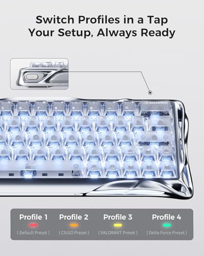 Image of GravaStar Mercury V60 Pro 60% HE Magnetic Gaming Keyboard, True 8kHz Polling Rate, 0.125ms Latency, Dynamic Rapid Trigger, 0.005mm Adjustable Actuation, Full Aluminum Frame