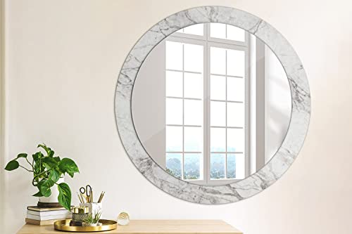 Miroir imprimé 80 cm sans cadre pour agrandir petit salon - 5