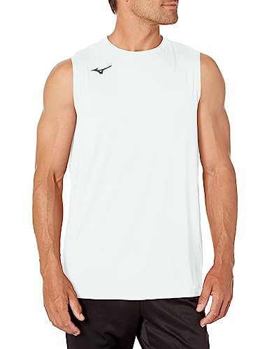Mizuno Men's Sleeveless Volleyball Jersey | White | Mens | Medium (M)