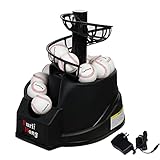 Furlihong 6901BHA Rechargeable Baseball Toss Machine with Extendable Ball Stacker, Adjustable Launch