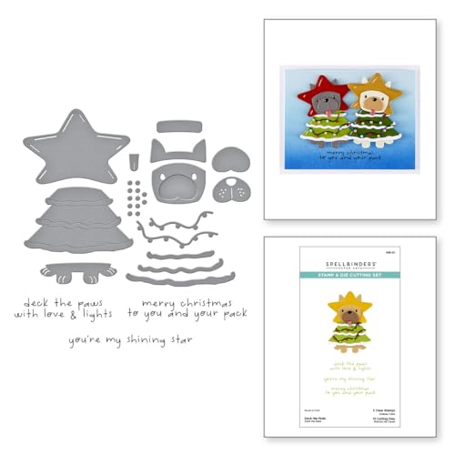 Deck The Paws Clear Stamp & Die Set from The Merry Mischief Collection, Metal - Image 2