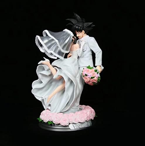 31cm Goku Chichi Wedding Marriage Action Figure DBZ Marry Figure Decoration Anime PVC Figurine Model Collectible Toy