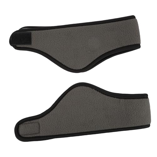 Bandeau chauffe-oreilles thermique gris foncé pour le running