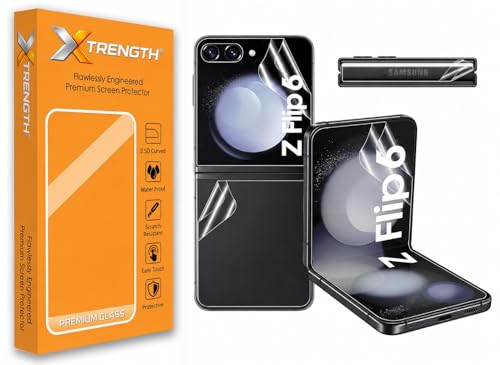 Image of Advanced HD+ Front & Back Unbreakable Hydrogel Screen Protector for Samsung Galaxy Z Flip 6 5G - Full 360 Mobile Protection with Easy Installation Kit (Anti-Scratch)