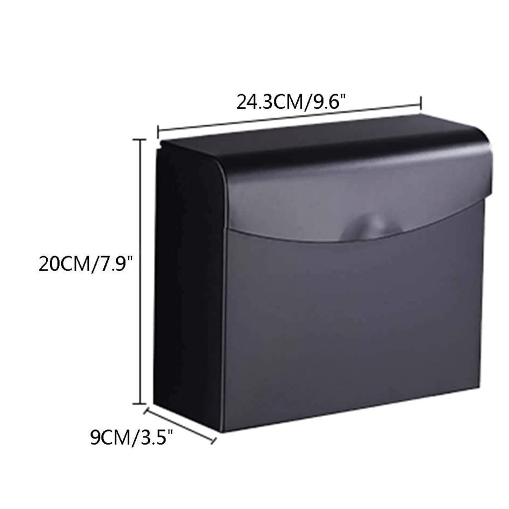 BKEKM Dispenser Salviette Dispenser di Asciugamani di Carta Dispenser di Asciugamani di Carta Commerciale Porta Asciugamani di Carta da Bagno Impermeabile a Parete di Grande capacità Moda