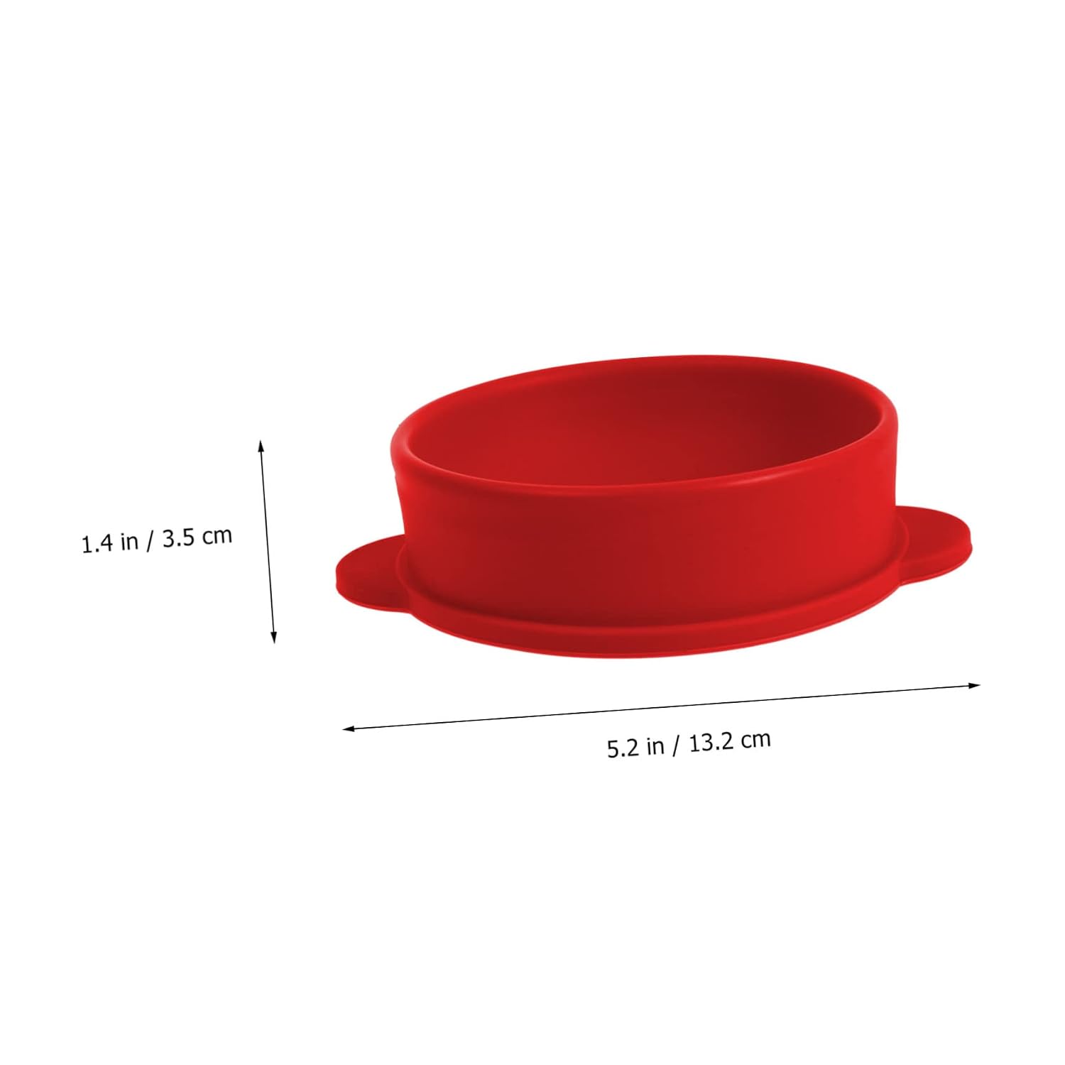 WOONEKY Non-stick Melting Wax Bowl with Heat-resistant Silicone for Easy Cleaning Wax Heater Accessory for Hair Removal and Diy Beauty Treatments Red