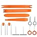 Produktbild JZK 12 x Auto Radio Audio Stereo Demontage Hebelwerkzeug Set Zierleistenkeile Lösewerkzeug Werkzeug Kit für Auto Innen Armaturenbrett Türverkleidung und Platten, Orange