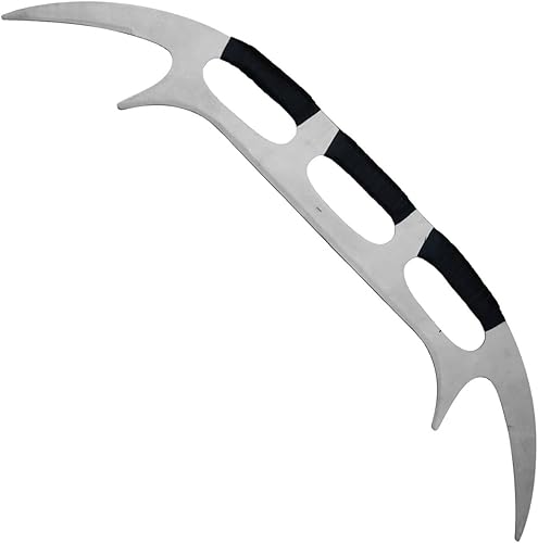 Miniatura 7 de Armory Replicas - Star Sword of Kahless Bat'Leth - Hoja de acero al carbono de 28 pulgadas, diseño de dos tonos, envoltura de mango de nailon -