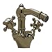 Rohl A1434XMTCB A1434Xm Country Bath Bidet Faucet with Metal Cross Handles, Tuscan Brass