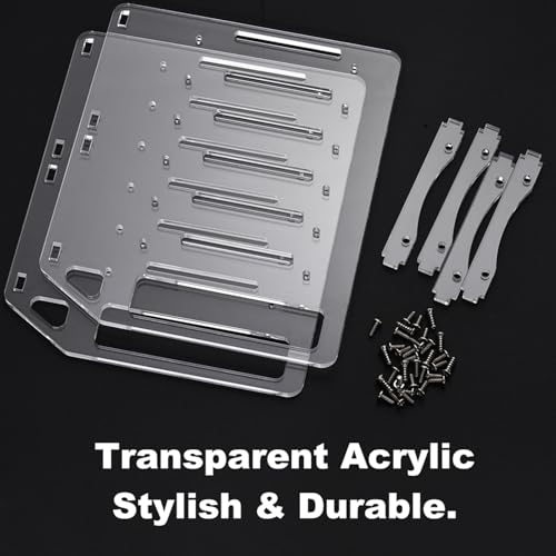Caja para 8 discos duros 3.5" acrílica con enfriamiento miniatura 4