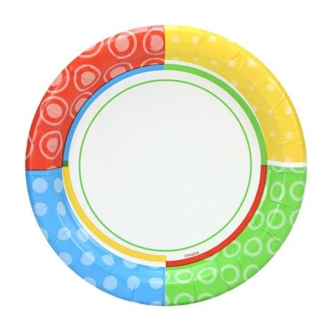 Paper Plates - 7"| Dazzling Dots Collection| Pack of 48 Cover