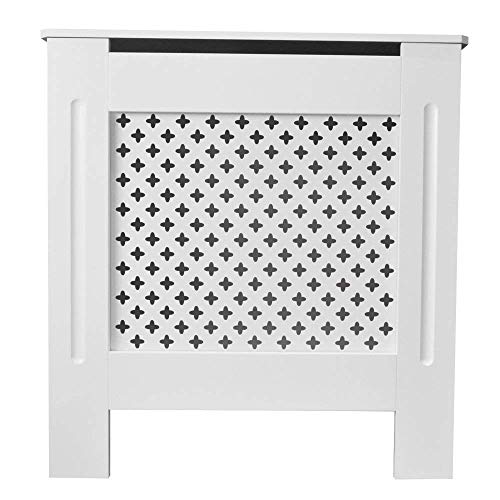 TANBURO Cache-Radiateur Armoire Grill à Barres Verticales-Grande Taille Réglable (78x19x81.5cm)