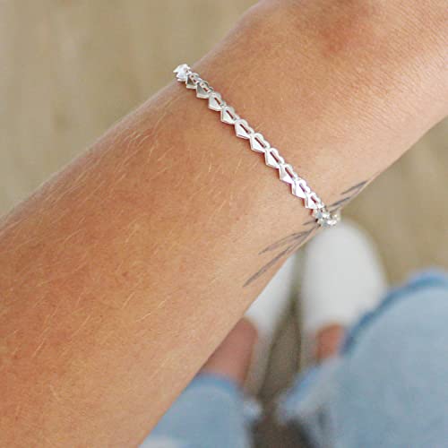 Pulseira Roma Coração Prata 925