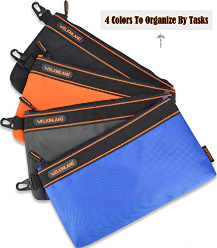 Image of WELKINLAND 4-Packs Small Tool Pouch, 13-Inch heavy duty tool Pouch w /clip