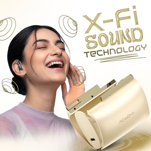 Image of ACwO DwOTS 575 Wireless Open-Ear Headphones, Fashion Purse-Inspired Case, 60H Playtime, IPX5 Water & Sweat Resistant, ENC Calling, Bluetooth Earbuds with 10mm Drivers (Pearl White)