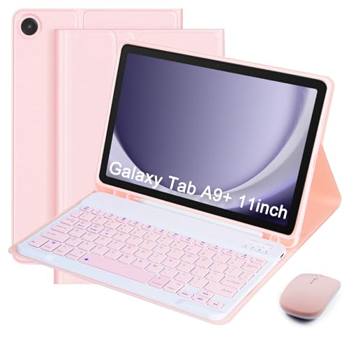 Funda para Samsung Galaxy Tab A9+ que soluciona la falta de teclado y ratón para escribir