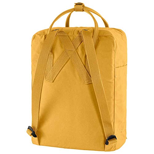 Fjällräven Kånken Backpack for Men, and Women - Lightweight Rugged Vinylon Fabric, Dual Top Handles with Snap Closure, and Classy Look Ochre/Confetti Pattern One Size One Size2