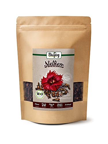 Biojoy Clavos de olor Ecológicos (500 g), secados y enteros, apto para té y cocinando (Syzygium aromaticum)