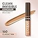 Covergirl Clean Invisible Concealer, Lightweight, Hydrating, Vegan Formula, Classic Tan 160, 0.23oz