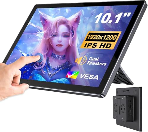Image of 10.1 Inch Touchscreen for Raspberry Pi,5-Point,1920*1200 (inky black)