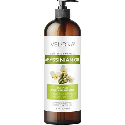 velona Abyssinian Oil 16 Fl Oz | 100% Pure and Natural Carrier Oil | Hair Body Care | Use Today - Enjoy Results