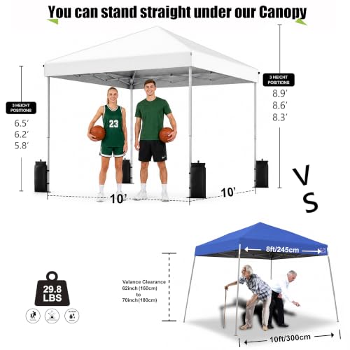 SANWAY 10x10 One Push Canopy Tent