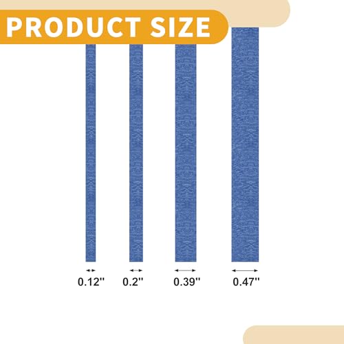 Image of 4 Pcs Painters Tape Masking Master Tape Easy Removal Blue 0.3cm /0.5cm /1.0cm /1.2cm x 50m