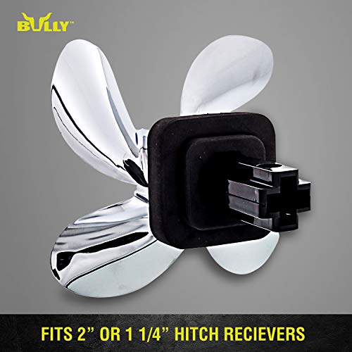 Bully Cr-402 Chrome Abs Plastic Universal Fit Truck Propeller Hitch Cover Fits 1.25" And 2" Hitch Receivers For Trucks From Chevy (Chevrolet), Ford, Toyota, Gmc, Dodge Ram, Jeep #TOP3