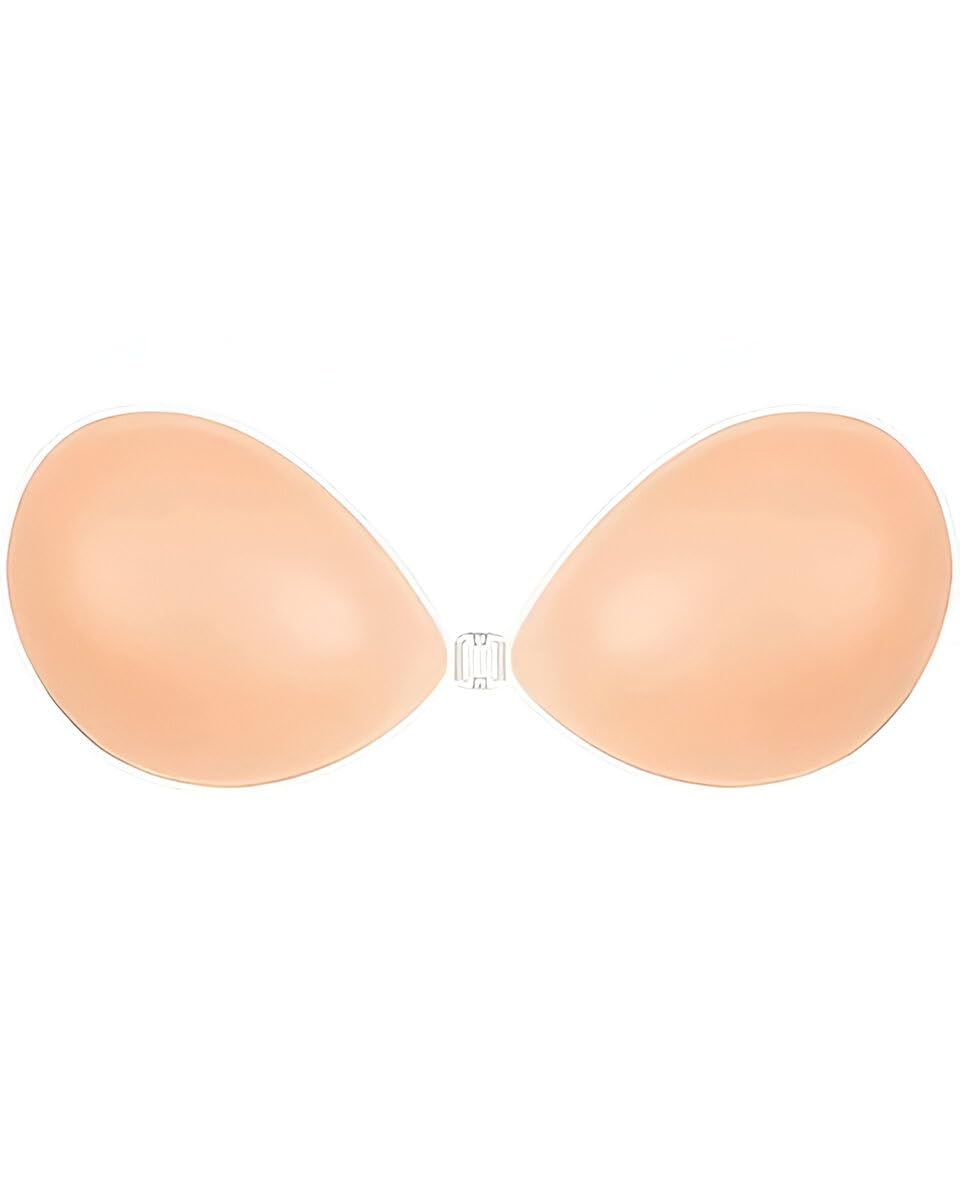 vilitic Women Adhesive Bra Strapless Push-Up Silicone Bra – Reusable Invisible Sticky Backless Bra for Off Shoulder, Backless Dresses – Comfortable, Lightweight, Non-Slip Cream-picture-31