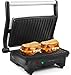 Elite EPN-2976 Cuisine Panini 180 Degree Indoor Contact Grill, Black by Elite