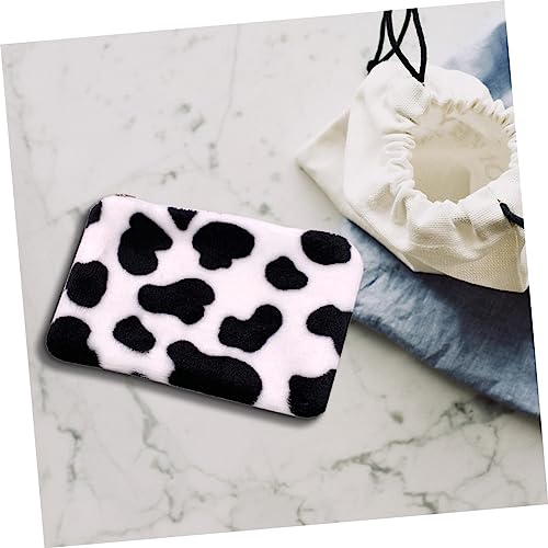 3pcs Cartoon Plush Coin Purse Cow Theme Adorable Coin Storage Purse Comfortable and Convenient2