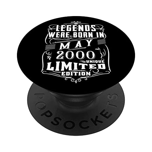 Cumpleaños Mayo 2000 Edición Limitada Regalo Legend May PopSockets PopGrip Intercambiable