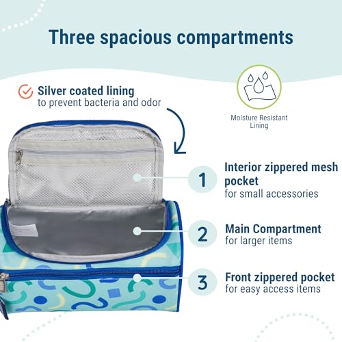 Image of Wildkin Toiletry Bag for Boys and Girls, Ideal for School, Weekend, or Overnight Travel