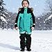 Girl Winter Outfits Snow Suit for Kids Fashion Boys One Piece Snowsuit Girls Ski Outfit Waterproof Snowboard Suits Winter Outdoor Clothes Light Blue 1-2 Years