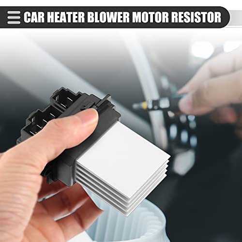 Image of Motoforti Car Heater Blower Motor Resistor, HVAC Blower Motor Resistor, for Dodge Grand Caravan 2001-2005, Metal Plastic, 4885482AC, Black Silver Tone