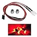 SPYMINNPOO RC LED Light, 2PCS 5mm RC Taillight Headlights RC Accessory Headlamps for 1:10 Model Drift RC Car Truck Crawler Vehicle (No. 12 red Light)