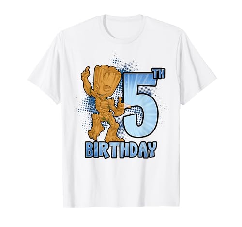 T-shirt anniversaire Groot 5 ans Marvel : idée cadeau originale enfant