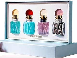 4pcs Women's Perfume Fragrance Set, Eau de Toilette Spray for Women, Long Lasting Floral Fruity Light Fragrance Set with Delicate Package, Valentine Day Perfume Gift for Her